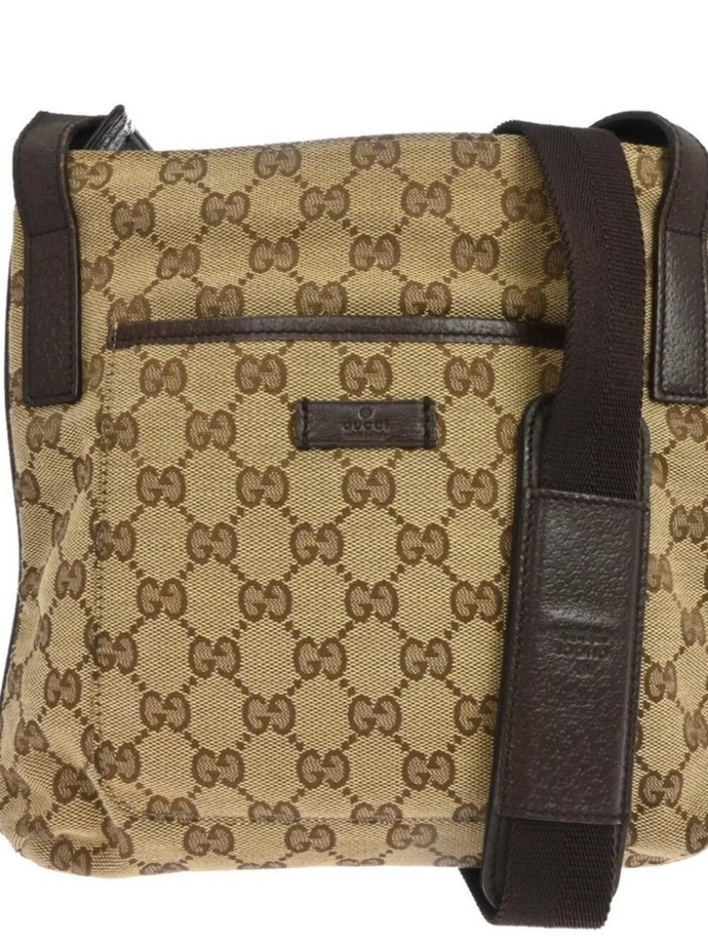 Best06 Gucci Beige Canvas GG Shoulder Bag 12279 001998 BQ01109